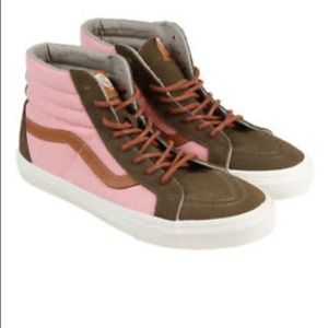 Pink and Brown Sk8 Vans